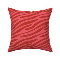 Red zebra flowing stripes