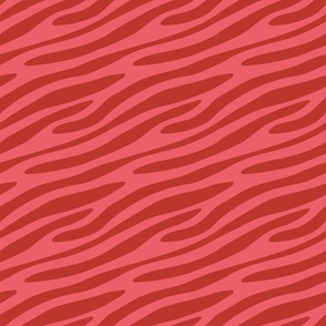 Red zebra flowing stripes