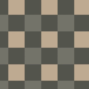 Camo Gingham - camouflage, green, cream, beige, Camo colors, plaid, earthy colors, nature