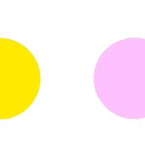 Spring Burst Color Big Polka Dots Modern Geometric Circle Retro Colorful Pastel Pink Yellow Blue Green Pattern