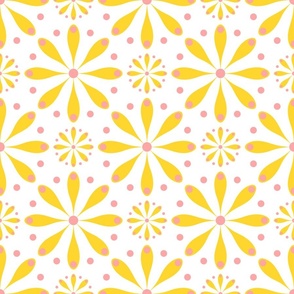 Sunny Apricity Simple Floral