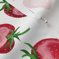Strawberry Love on White