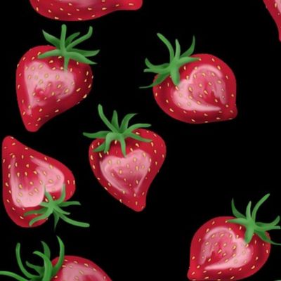 Strawberry Love on Black