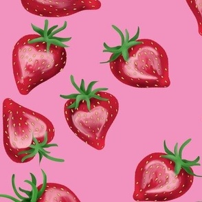 Strawberry Love on Pink