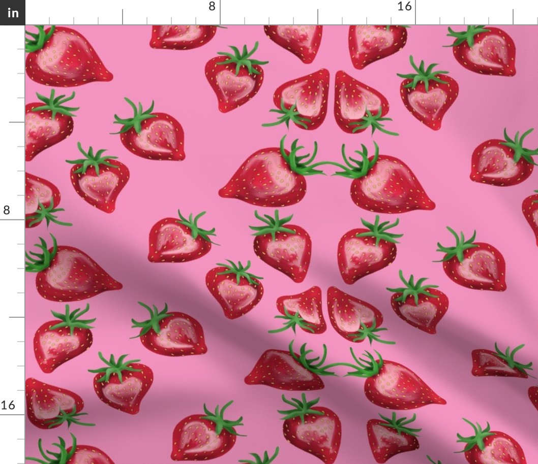 Strawberry Love on Pink