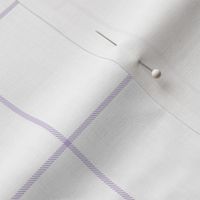 Windowpane Plaid - Lavender and White