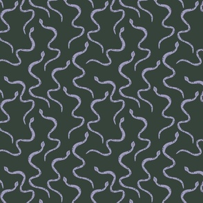 Snakes on Snakes 8x8-Green