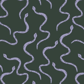 Snakes on Snakes 16x16-Green