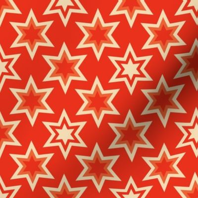 Christmas Fabric - Retro Christmas - Christmas Stars