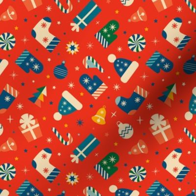 Christmas Fabric - Retro Christmas - Cute Christmas