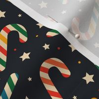 Christmas Fabric - Retro Christmas - Christmas Candy Cane