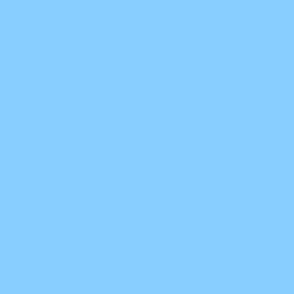 Plain Pastel Turquoise Blue Solid - Light Baby Blue - #88CFFF