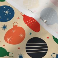 Christmas Fabric - Retro Christmas - Christmas Ornaments - Holiday