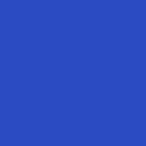Plain Bright Blue Solid - Bold Vibrant Persian Blue - #2B4BC2