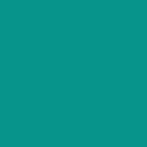 Plain Deep Aquamarine Green Solid - Dark Aqua Teal - #07948B