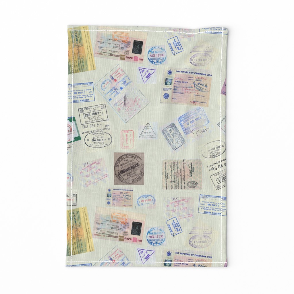  Stamps- passport -green