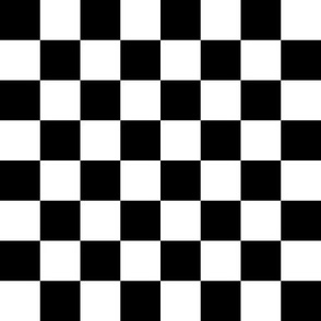 Black and White Checkerboard - Normal Size