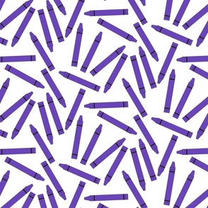 Crayon Purple Scattered- Large Print