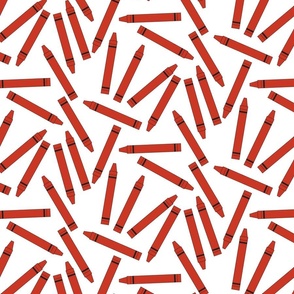 Crayon Red Scattered- Large Print
