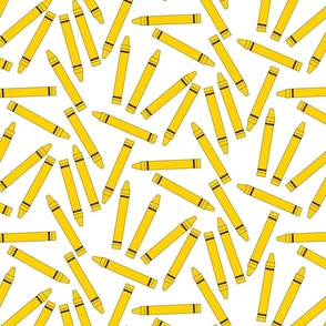 Crayon Yellow Scattered- Large Print
