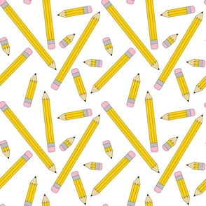 Pencils Variety Pack Scattered- Large Print