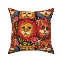 Love and cats inspired by Louis Wain