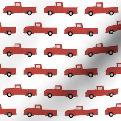 Cute Little Red Trucks
