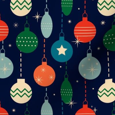 Christmas Fabric - Retro Christmas - Christmas Ornaments