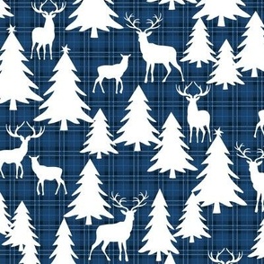 Forest Plaid Blue Smaller