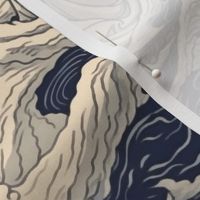 japanese ghost on the ocean wave inspired by hokusai