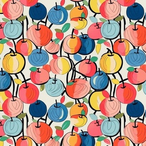 geometric apples inspired by kandinsky