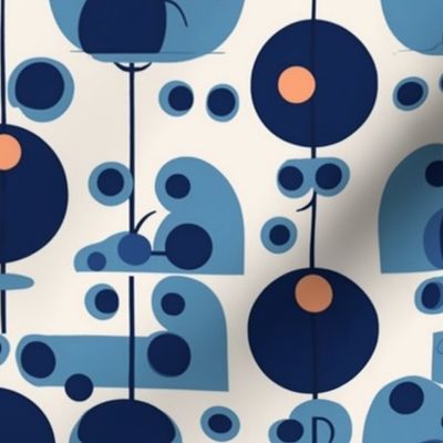 blueberry kandinsky inspired geometric abstract