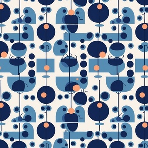 blueberry kandinsky inspired geometric abstract