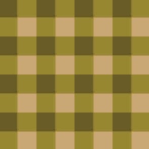 Check olive green .75 inch check for linen cotton canvas 2091-76