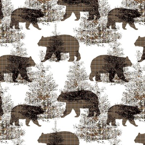 Fir Tree Plaid plus Bear Plaid Repeat - August 4