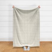 medium scale // classic plaid stripe - creamy white_ thistle green - simple minimalist tartan checker