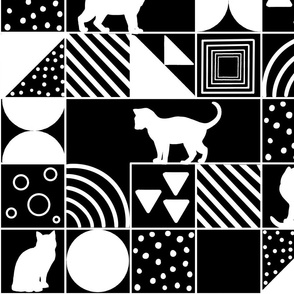 Jumbo Cat Maze  Monochrome