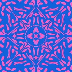Turkish Symmetry - blue/pink