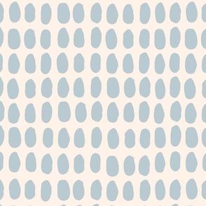 Freehand Dots Grid in Pale Gray Green