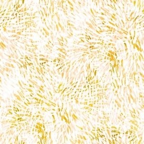 Abstract Watercolor Sunshine Splash - Small Scale - Yellow Paint Fireworks Brush Strokes