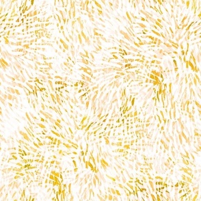 Abstract Watercolor Sunshine Splash - Medium  Scale - Yellow Paint Fireworks Brush Strokes