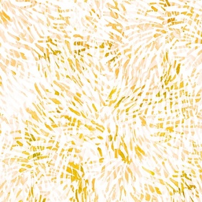 Abstract Watercolor Sunshine Splash - Large  Scale - Yellow Paint Fireworks Brush Strokes