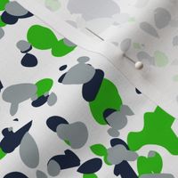 Seahawks inspired terrazzo paint splatter