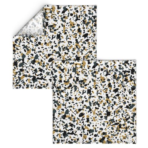 Knights inspired terrazzo paing splatter