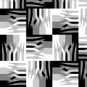 Sankey Diagrams, Gray Monochrome Checkerboard