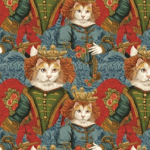 louis wain inspired king cat