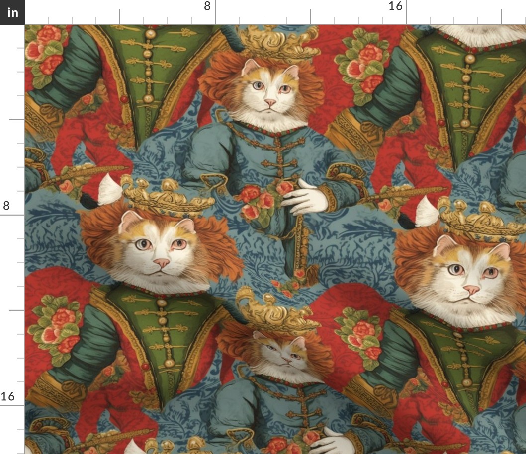 louis wain inspired king cat