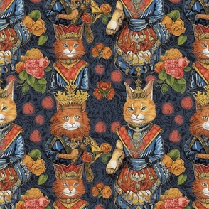 court of the anthro royal cats inspired by louis wain