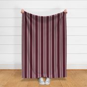 Borgogna Red Monochromatic Vertical Stripes Burgundy Medium Scale 