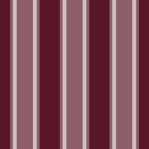 Borgogna Red Monochromatic Vertical Stripes Burgundy Medium Scale 